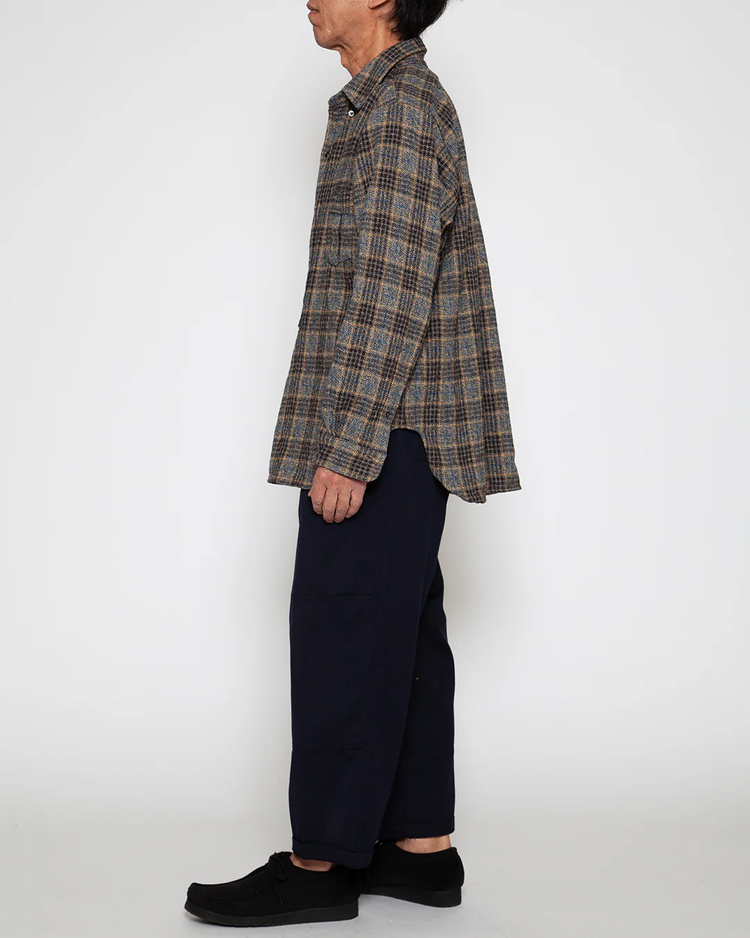 THE CORONA UTILITY CS005 - W.C.W SHIRT PULLOVER / Grey × Brown