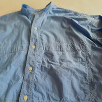 HAVERSACK / Smooth poplin band collar work shirt