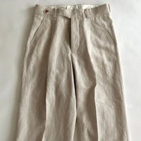 HAVERSACK / Linen chambray semi-flared pants