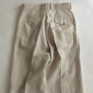 HAVERSACK / Linen chambray semi-flared pants