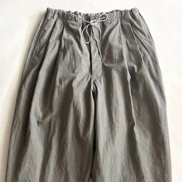 HAVERSACK / Back satin easy wide pants