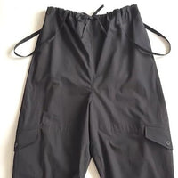 HAVERSACK / Salt-Shrink Satin Overpants BLACK