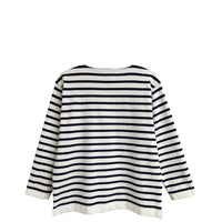 Yonetomi / WAVE COTTON BASQUE KNIT PULLOVER (BOAT NECK)