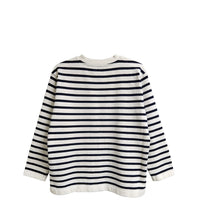 Yonetomi / WAVE COTTON BASQUE KNIT PULLOVER (CREW NECK)