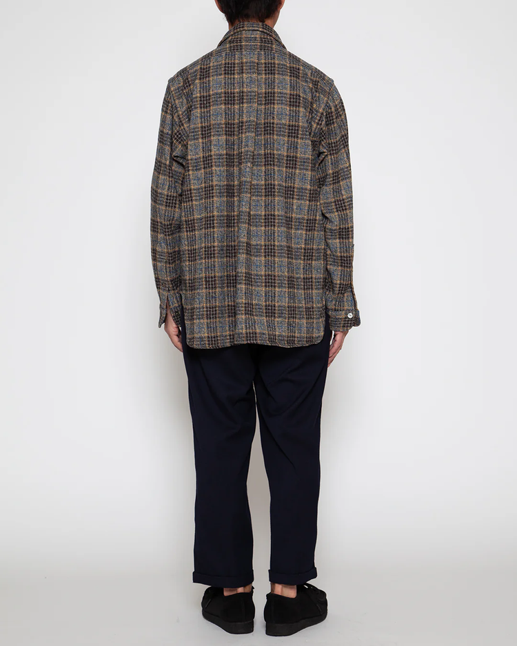 THE CORONA UTILITY CS005 - W.C.W SHIRT PULLOVER / Grey × Brown