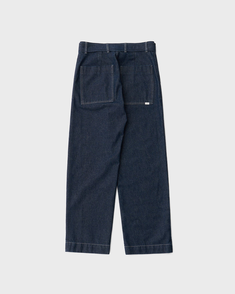 ANOTHER OFFICE / Plenty Belted Denim Slacks ONE WASHED