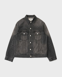 ANOTHER OFFICE / Rider Denim Jacket FADED BLACK