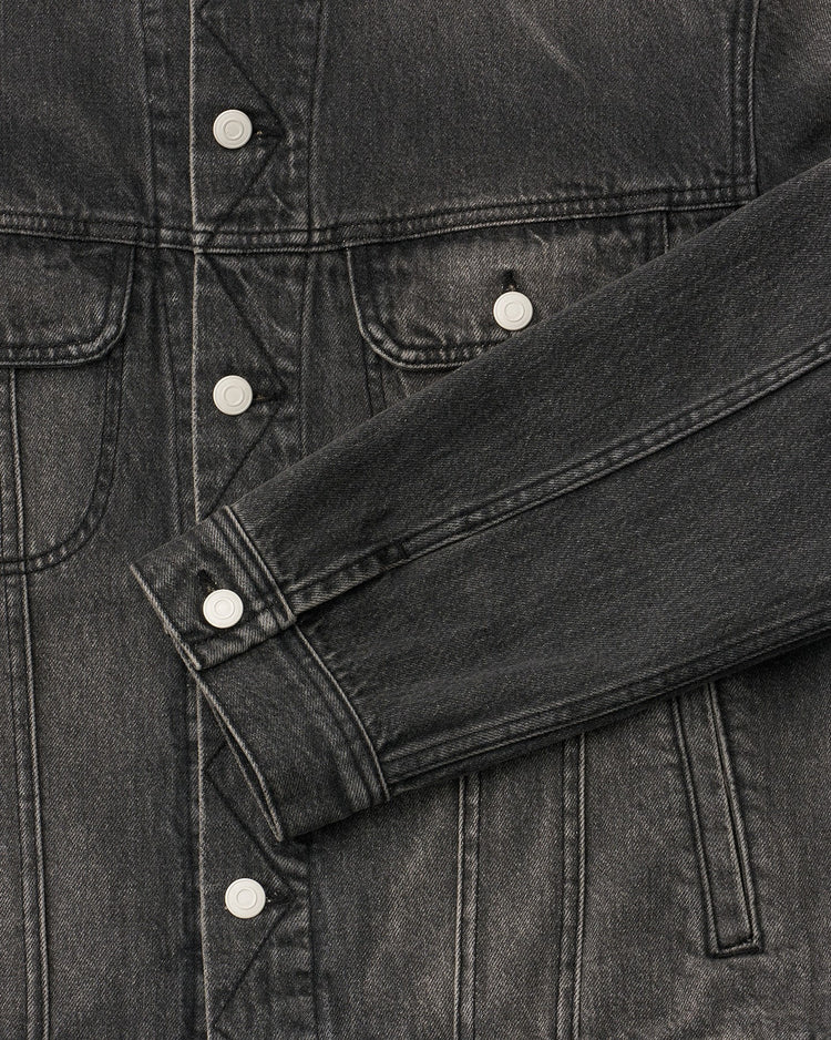 ANOTHER OFFICE / Rider Denim Jacket FADED BLACK