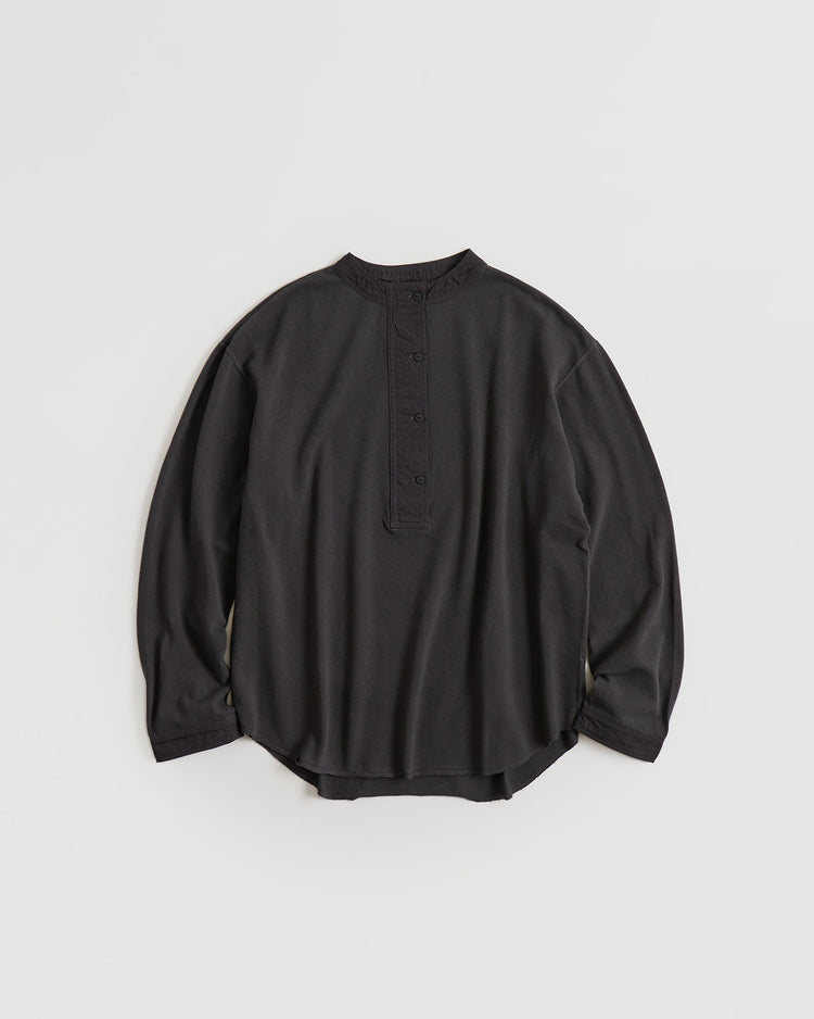 THE SHINZONE / MILITARY HENLEY PULLOVER BLACK