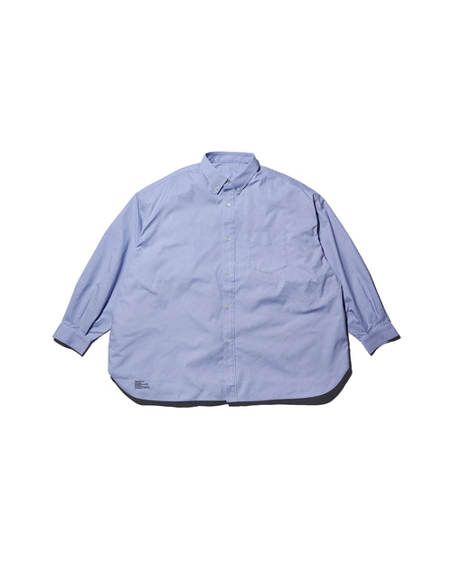 FreshService   DRY OXFORD CORPORATE L/S B.D.SHIRT BLUE