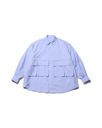 FreshService / DRY OXFORD FLAP POCKET L/S SHIRT BLUE