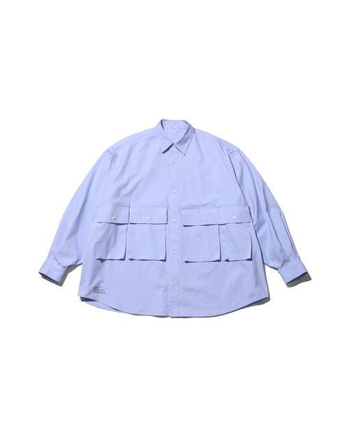 FreshService / DRY OXFORD FLAP POCKET L/S SHIRT BLUE