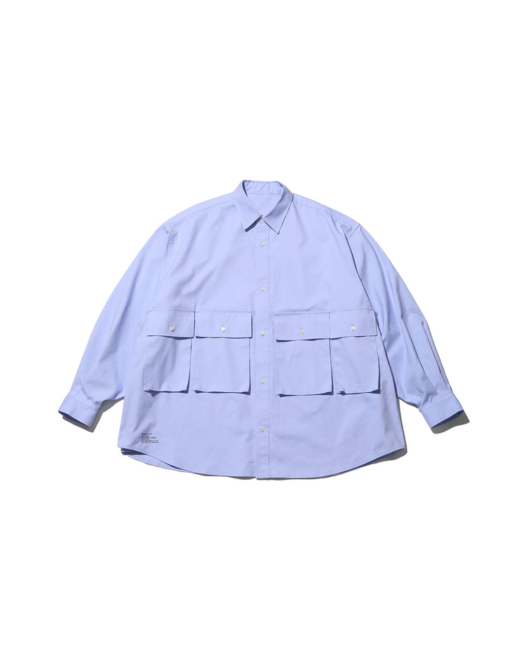 FreshService / DRY OXFORD FLAP POCKET L/S SHIRT BLUE
