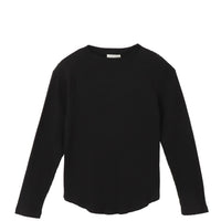 M-SIC/ Eyelet terry long sleeve pullover 