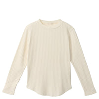 M-SIC/ Eyelet terry long sleeve pullover 