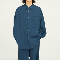 FreshService / STRETCH MATTE TAFFETA REGULAR COLLAR SHIRT