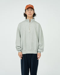 FreshService  HEAVY OZ HALF ZIP PULLOVER H.GRAY