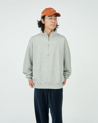 FreshService  HEAVY OZ HALF ZIP PULLOVER H.GRAY
