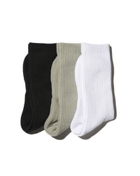 FreshService / SIGNATURE 3-PACK SOCKS WHT*GRY*BLK