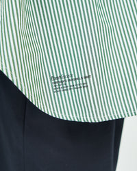 FreshService  CORPORATE UNIFORM L/S SHIRT GREEN STRIPE