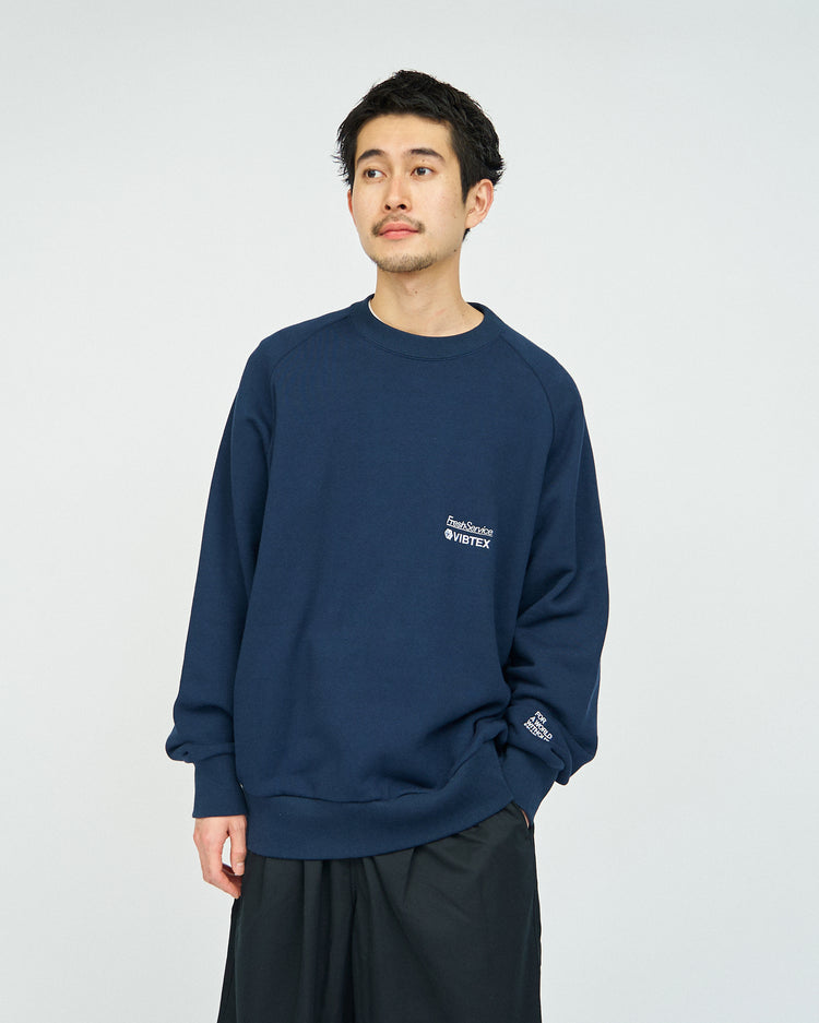 FreshService  VIBTEX for FreshService SWEAT CREW NECK PULLOVER NAVY