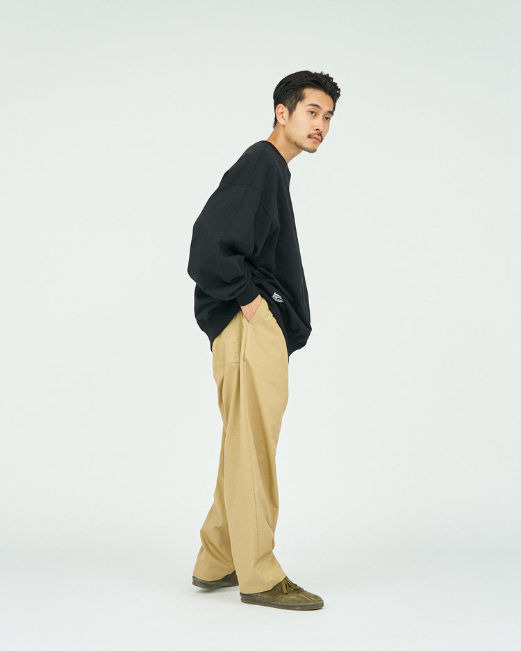 FreshService / LIGHT OZ CREW NECK SWEAT BLACK