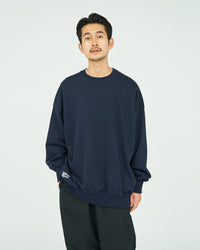 FreshService / LIGHT OZ CREW NECK SWEAT NAVY
