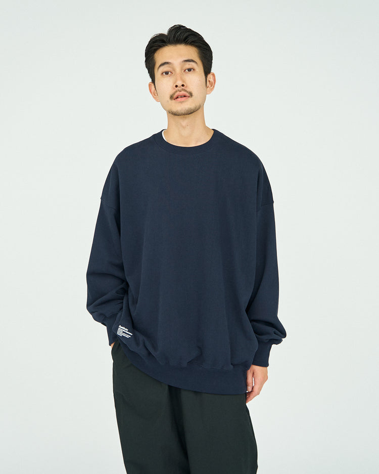 FreshService / LIGHT OZ CREW NECK SWEAT NAVY