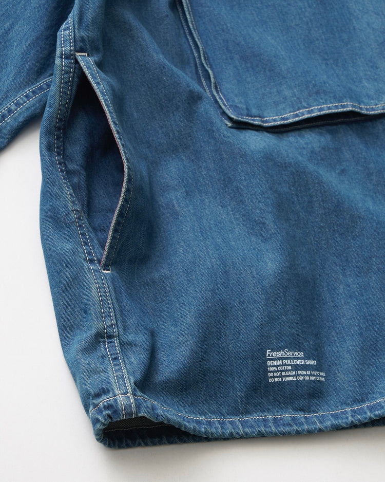 FreshService / DENIM PULLOVER SHIRT FADE INDIGO