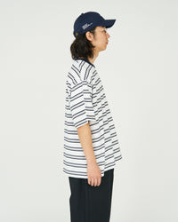 FreshService / MULTI BORDER S/S TEE WHITE