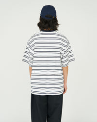 FreshService / MULTI BORDER S/S TEE WHITE