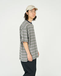 FreshService / MULTI BORDER S/S TEE GRAY