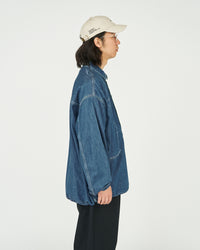 FreshService / DENIM PULLOVER SHIRT FADE INDIGO