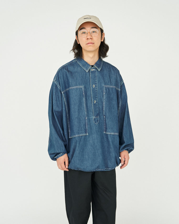 FreshService / DENIM PULLOVER SHIRT FADE INDIGO