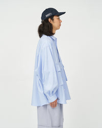 FreshService / DRY OXFORD FLAP POCKET L/S SHIRT BLUE