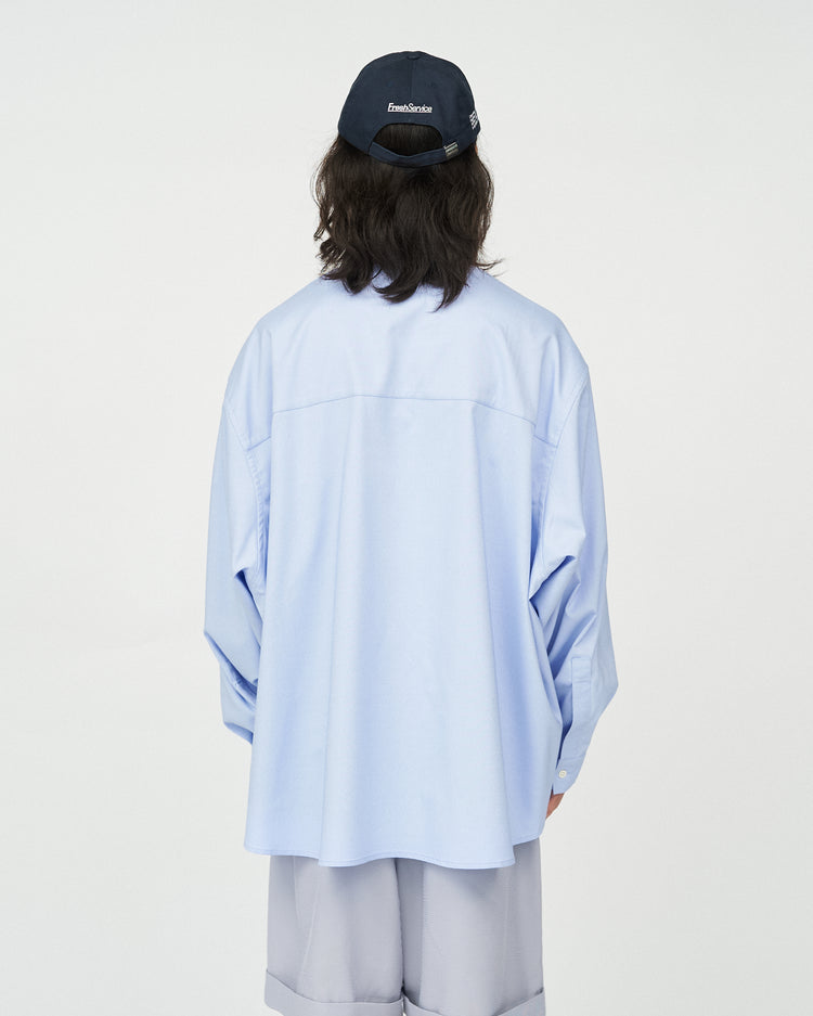 FreshService / DRY OXFORD FLAP POCKET L/S SHIRT BLUE