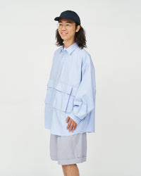 FreshService / DRY OXFORD FLAP POCKET L/S SHIRT BLUE