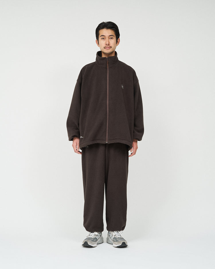 FreshService   "ReFresh!Service." FLEECE TRACK SUIT DARK BROWN