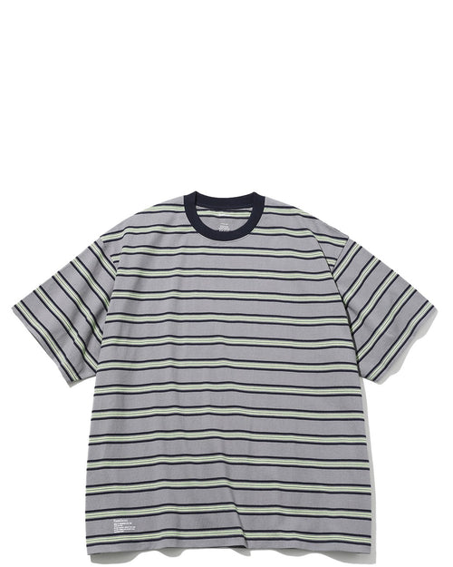 FreshService / MULTI BORDER S/S TEE GRAY