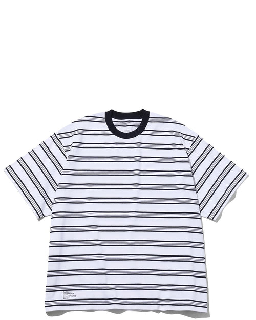 FreshService / MULTI BORDER S/S TEE WHITE