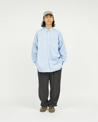 FreshService / DRY OXFORD CORPORATE L/S B.D.SHIRT BLUE