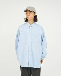 FreshService   DRY OXFORD CORPORATE L/S B.D.SHIRT BLUE
