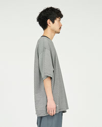 FreshService / MICRO BORDER S/S TEE  WHITE*BLACK