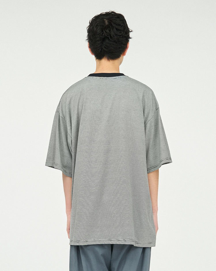 FreshService / MICRO BORDER S/S TEE  WHITE*BLACK