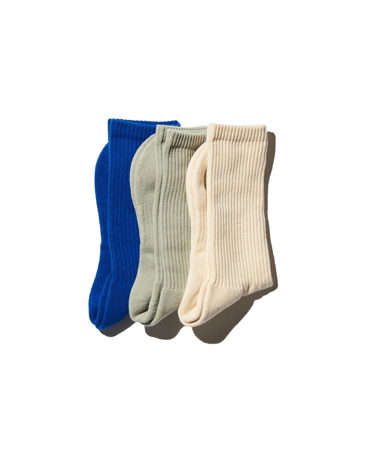 FreshService / SIGNATURE 3-PACK SOCKS IV*GRY*BLU