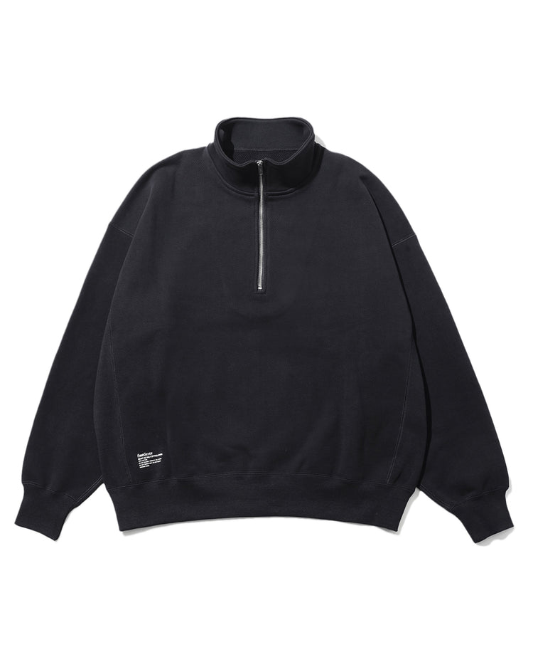 FreshService HEAVY OZ HALF ZIP PULLOVER BLACK – CASDAY
