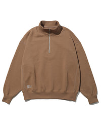 FreshService  HEAVY OZ HALF ZIP PULLOVER COYOTE