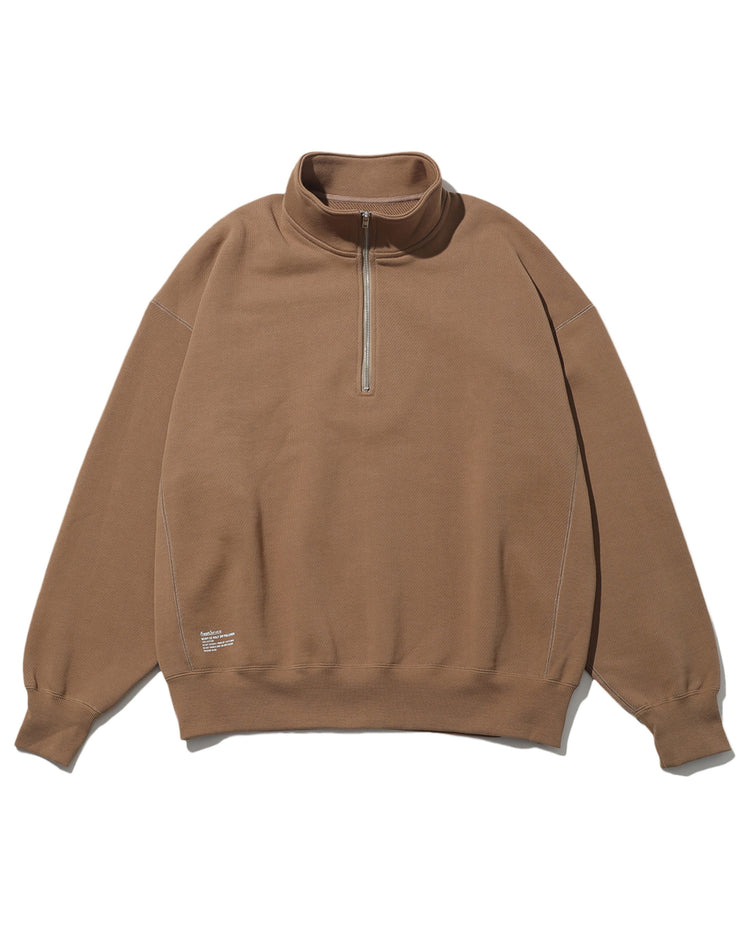 FreshService  HEAVY OZ HALF ZIP PULLOVER COYOTE