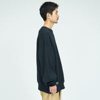 FreshService / HEAVY OZ CREW NECK SWEAT BLACK