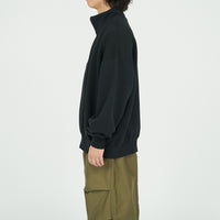 FreshService / HEAVY OZ HALF ZIP PULLOVER BLACK